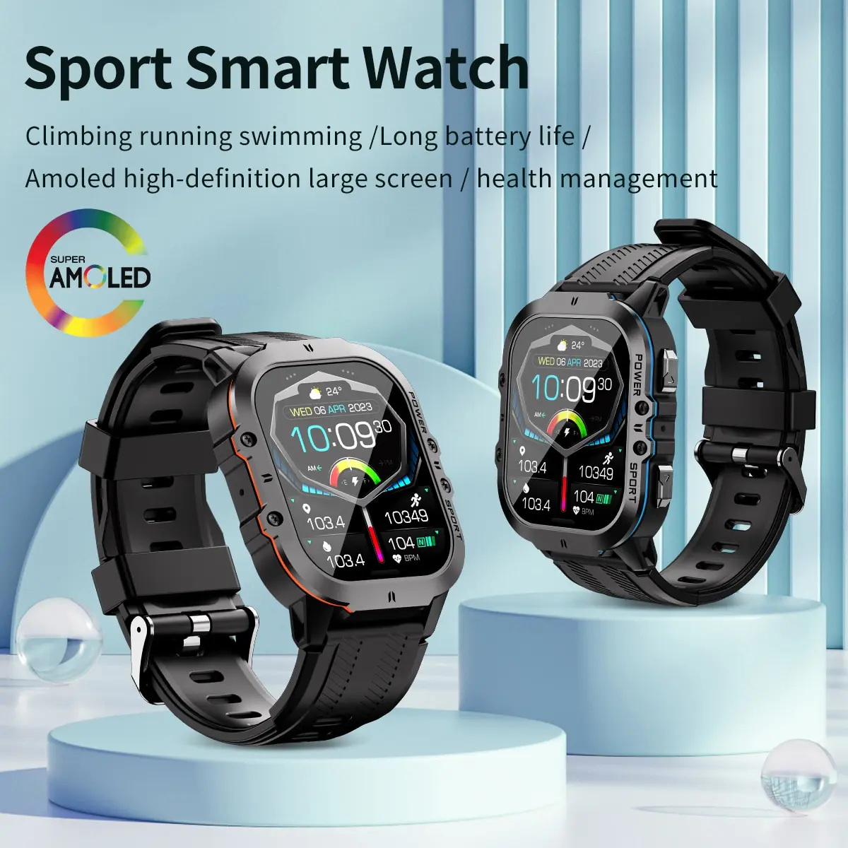 Walkfit Smart Watch Lige Walkfit MIGOUFIT Sports Smart Watch For