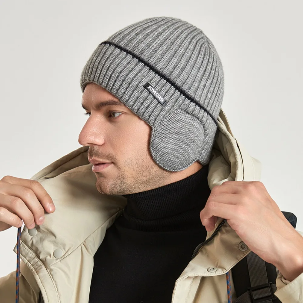 

Cycling Protective Winter Knitted Hat Windproof Cold protection Ear Cover Earflap Protection Ear Protector Cap Outdoor Sports