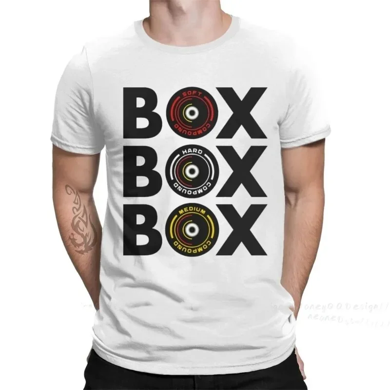 F1 Formula Print Cotton Shirt Hombre Box Box Box Infographic F1