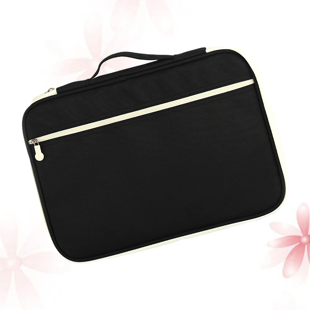 

Portfolio Organizer Zipper Briefcase Business Storage A4 Document Bag File Holder