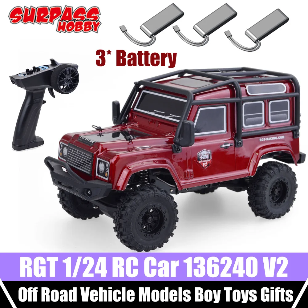 Surpass Hobby 1/24 Rc Car Rgt 136240 V2 2.4g Remote Control 4wd Crawler