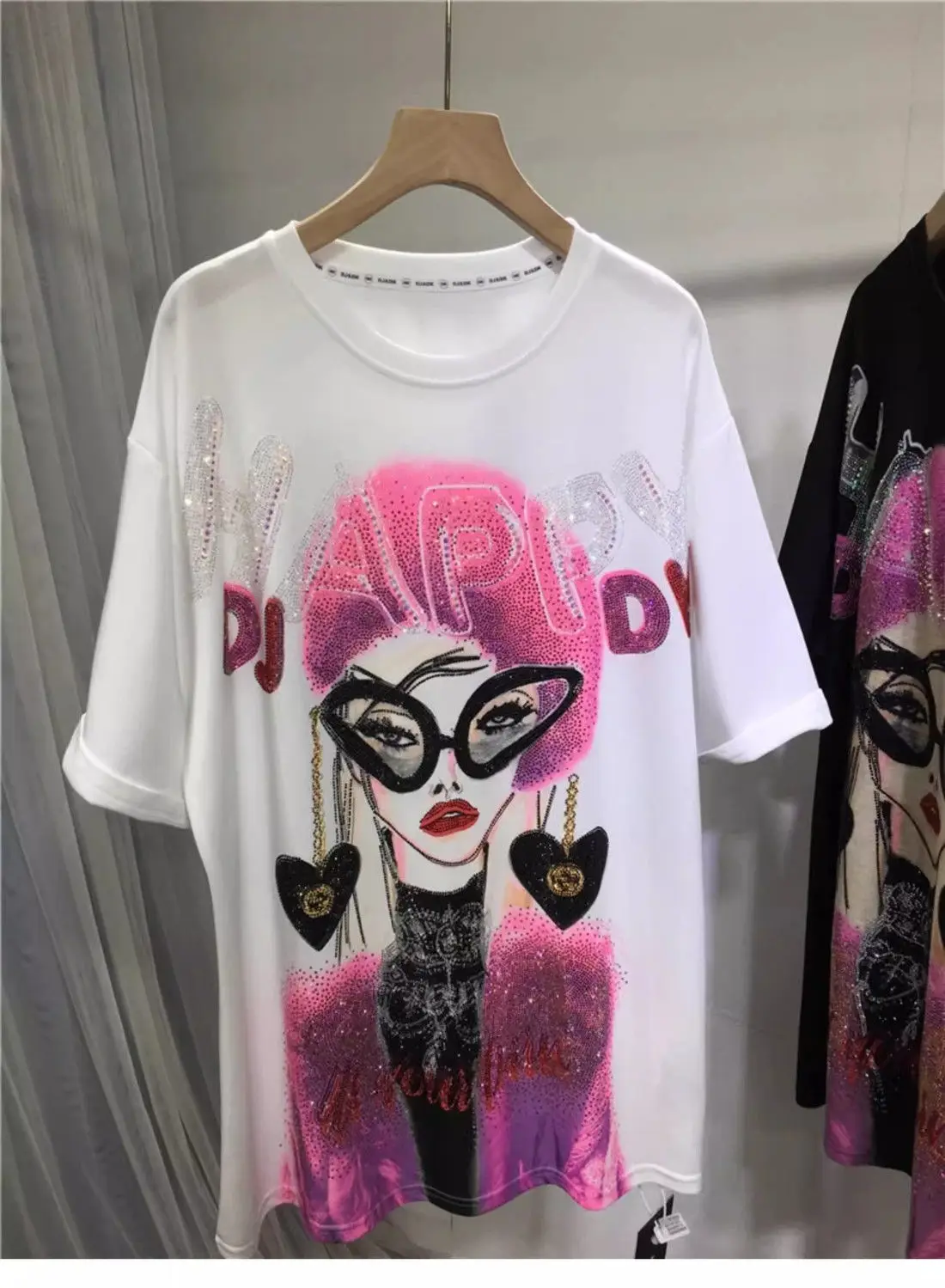 新品未開封 Treat Cat rhinestone T-shirts pink 新品未開封 Treat Cat rhinestone T-shirts pink 新品未開封