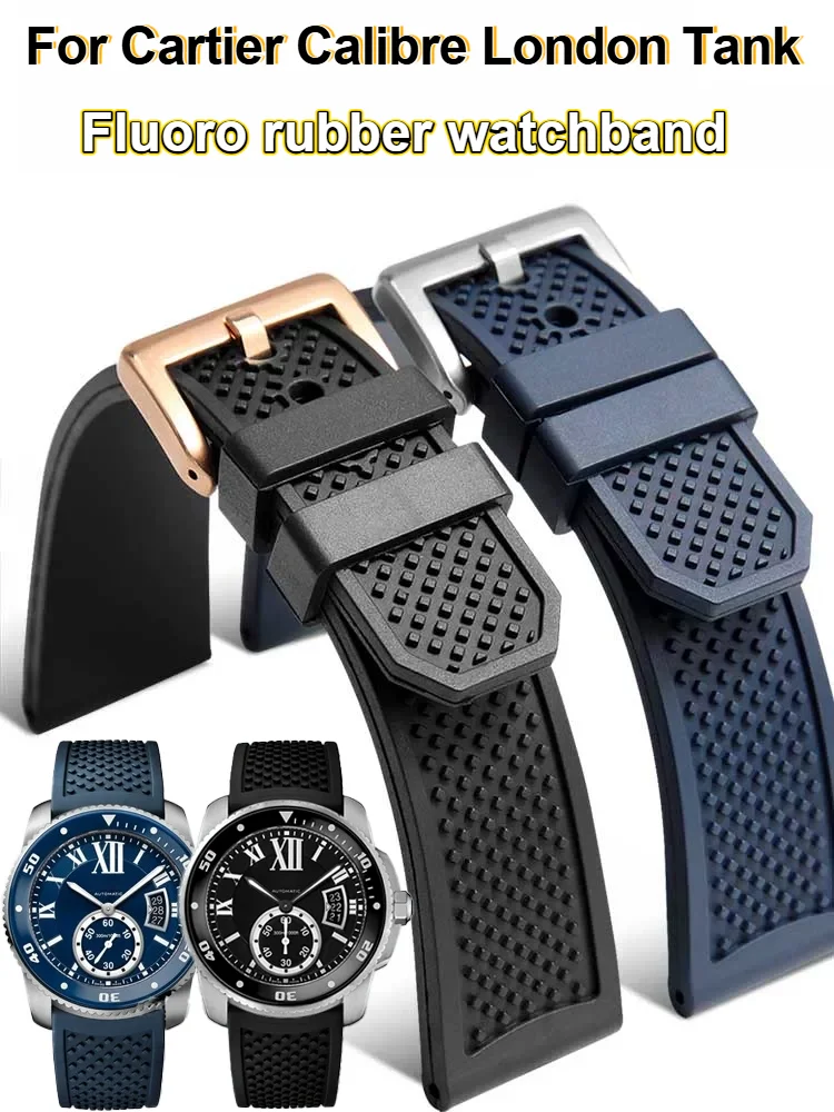 High-Quality Fluoro Rubber Silicone Watch Strap