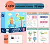 New Children Montessori Drawing Education Magical Tracing Workbook Reusable Magic Practice Copybook Pen Control Training Book 2
