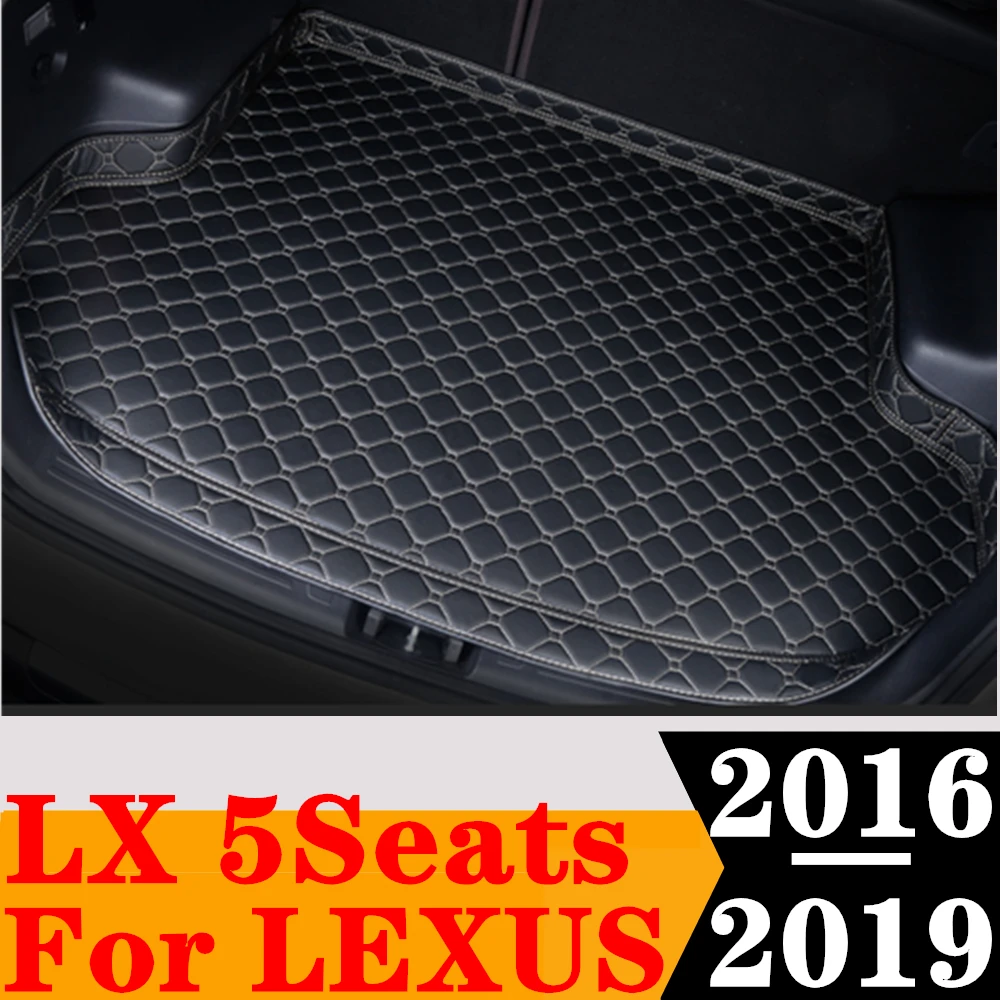 

Высококачественный коврик для багажника автомобиля для LEXUS LX, 5 мест, 2019, 2018, 2017, 2016, багажник, коврик для багажника, задний коврик для груза, ковер, защитный чехол