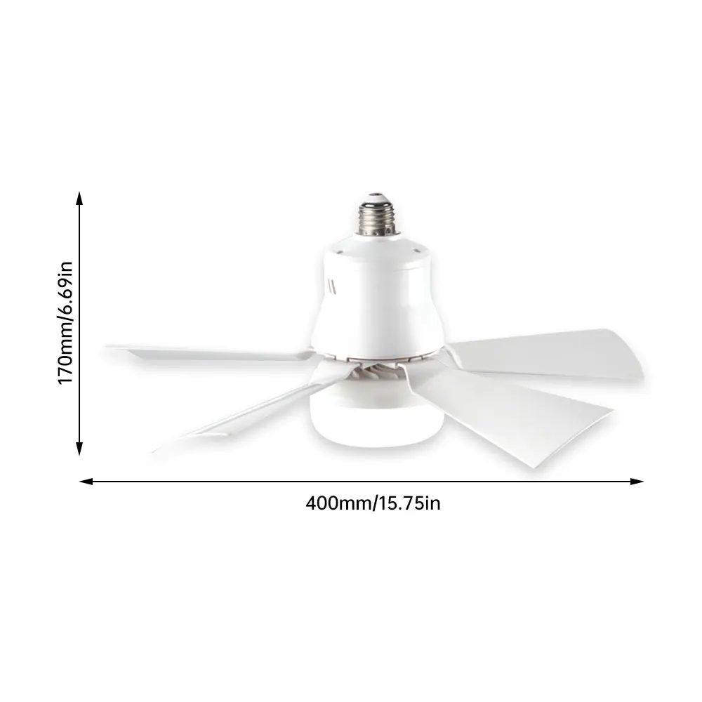 LED Ceiling Fan Lamp E27 Base Wireless Remote Control 3-Mode Dimmable Timing for Bedroom Living Room Kitchen Balcony ceiling fan led ceiling fan lights led fan light
