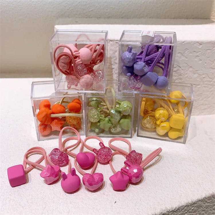 

10PCS New Colourful Princess Headwear Kids Elastic Hair Bands Baby Headdress Children Hair Ropes Girls Accessories