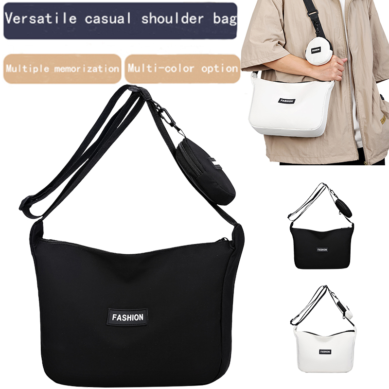 Fashion crossbody bag men's all-in-one bag New ins waterproof leisure large capacity shoulder bag