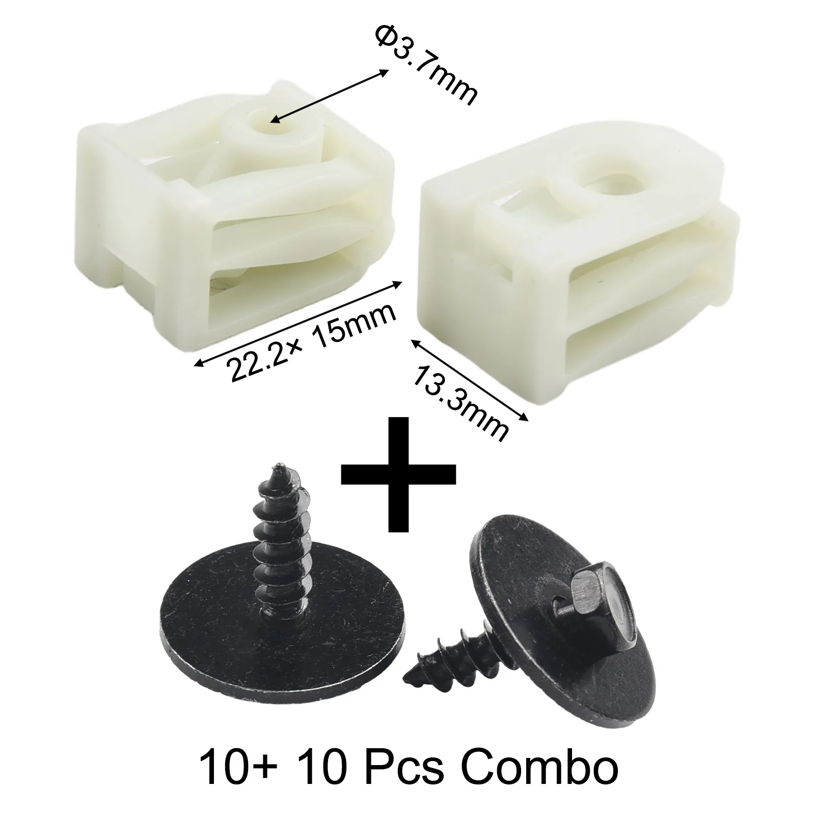 20pcs/set For BMW Front Fender Liner C-Clip Hex Bolt Screw Kit 07147311312 07149213164 Car Accessories