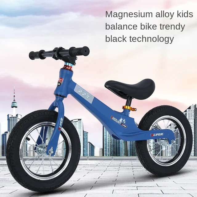 LazyChild Children's Scooter 2-6 Years Old Magnesium Alloy Toy Yo Car 12Inch Children's Comfortable Balance Car DropShipping 1