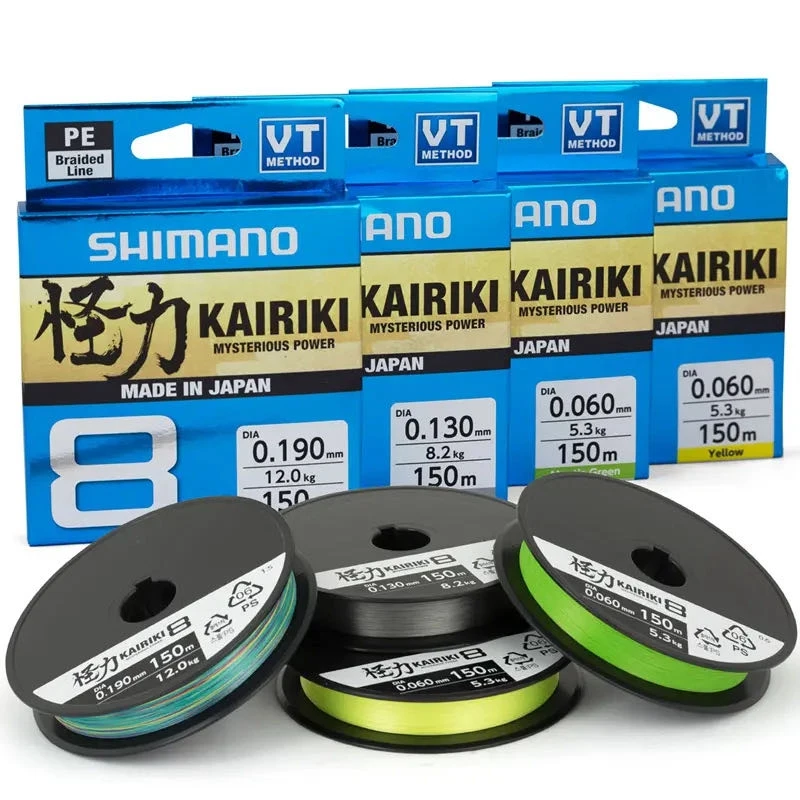 

8 Braided PE Fishing Line Bassolo150M 300M Green Yellow Multicolored Made in Japan Strengthen Wire Fish-line