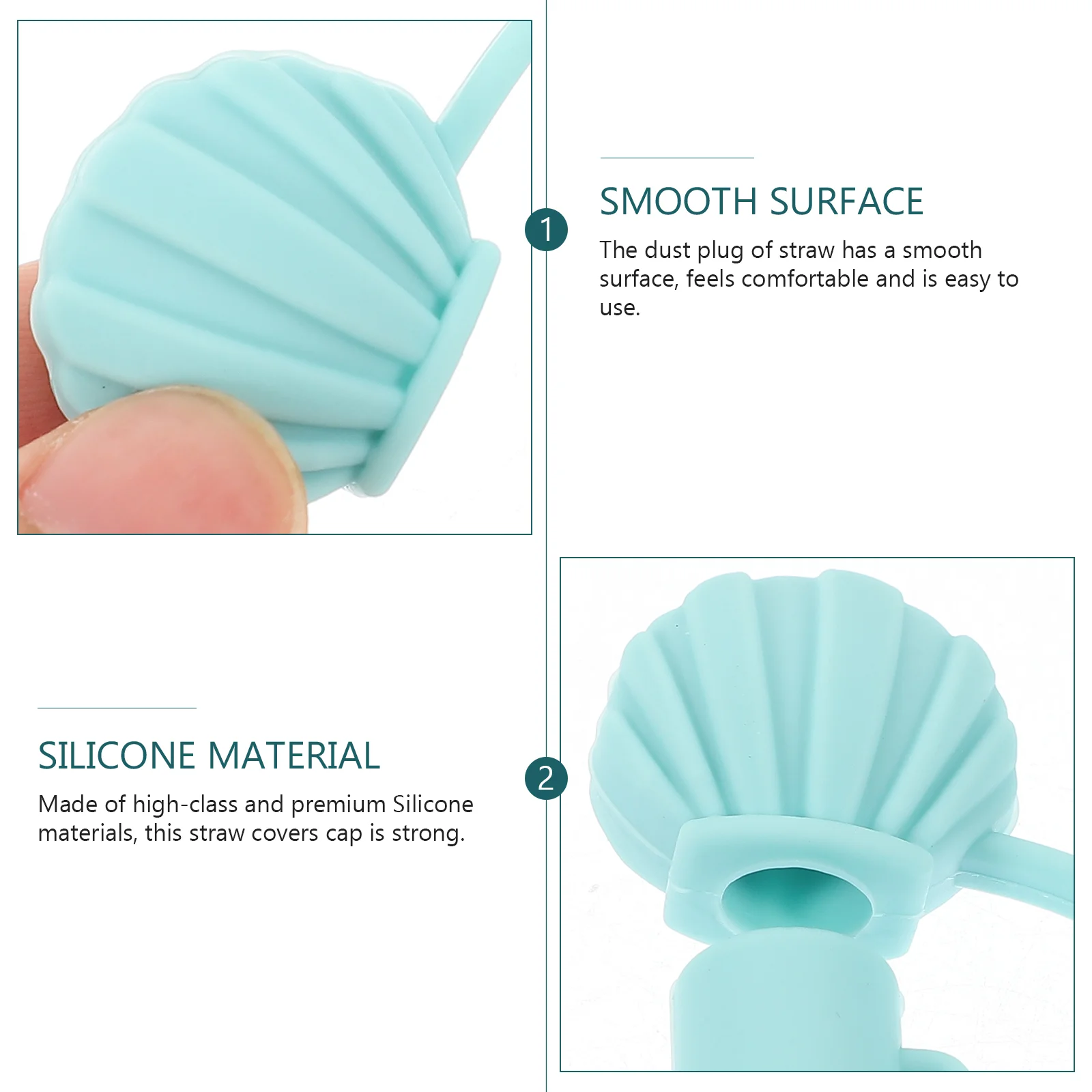 8 Pcs Silicone Kawaii Straw Covers Detachable Dust Cap for Tumblers Protector Tip Cover Safe Anti Deform Easy Use