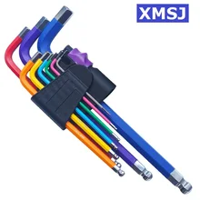

Hex Key Set Hex Wrench Screwdriver Set Hexagon Spanner Universal 9Pcs Ball End Torx Star Keys Tool L Type Hand Tools Kit