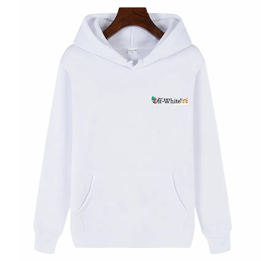

High Street Men's Hoodies Christmas Wear ow Lover Fashion Casual Pullover Fleece Insulation Top Warm Men's Sweatshirts Winter
