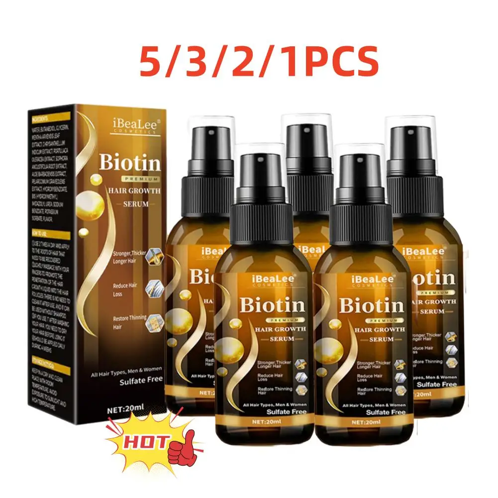 

Биотин против выпадения волос спрей 5/3/2/1 шт. продукты для лечения кожи головы быстрорастущий Уход За Волосами Эфирные масла для мужчин