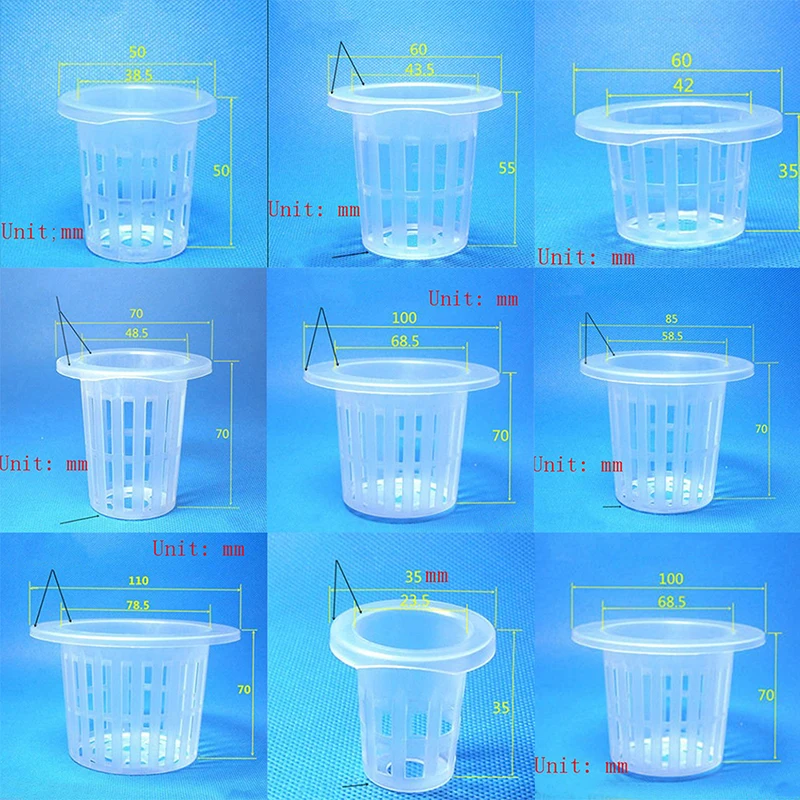 Mesh Pot Net Cup Basket Hydroponic Aeroponic Plant Grow Garden Garden Tool 10pcs garden tools seed starter tray hydroponics growing kit hydroponic garden kit hydroponic plant kits