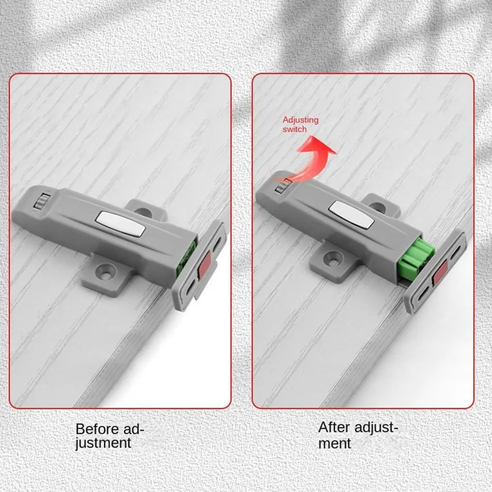 Wardrobe ABS Cabinet Catches Damper Push Type Wardrobe Stopper Invisible Hardware Door Lock Buckle Cabinet Door door catches cabinet door latch