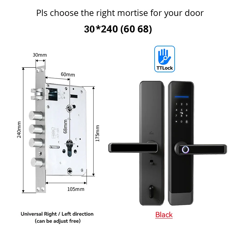 قفل ذكي للمنزل مقاوم للماء TTlock ، قفل ذكي ببصمة...