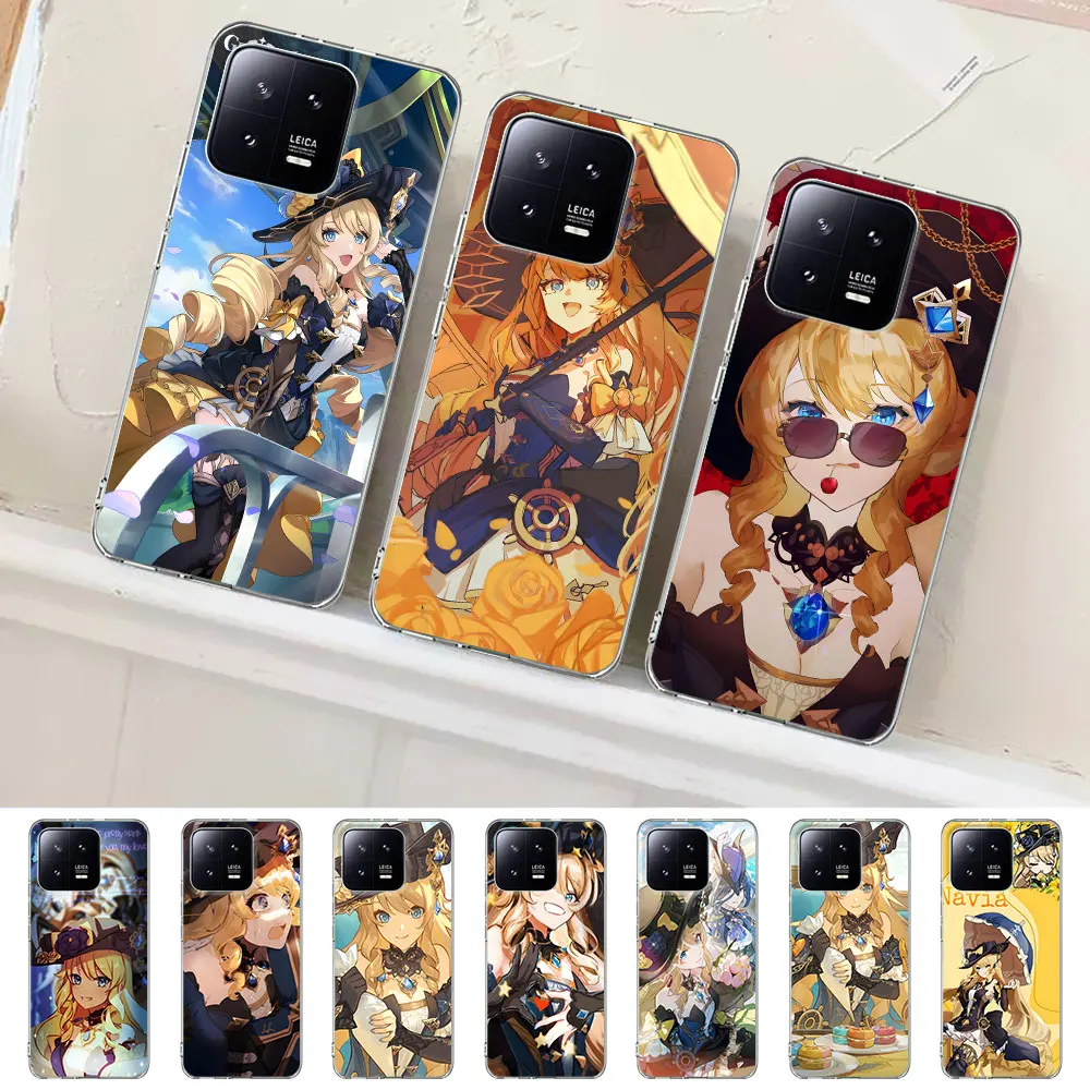 Custodia A Percussione Navia Genshin Per Xiaomi Mi 11 13 12T 10T 9T 11T Pro 11I A2 A3 Cc9E 12 12X 10 8 9 Lite Cc9 A1 Tpu Cover Per Telefono Coque
