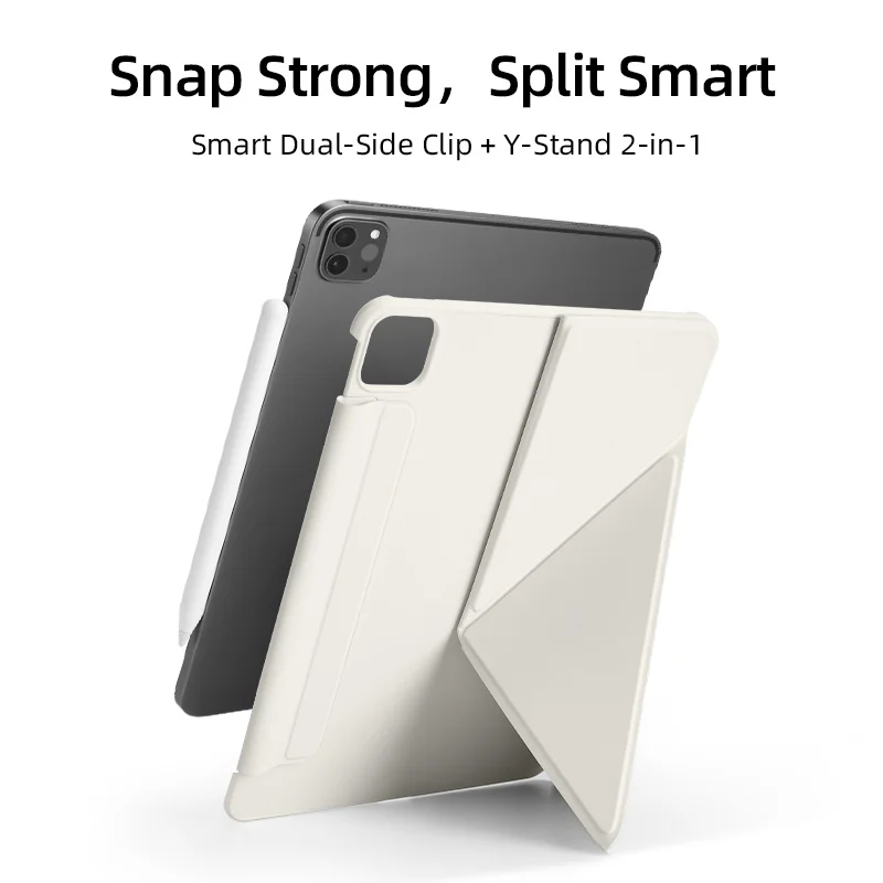 Sleek Magnetic Double-Sided Folio with Auto Wake/Sleep, Slim K-Fold Design