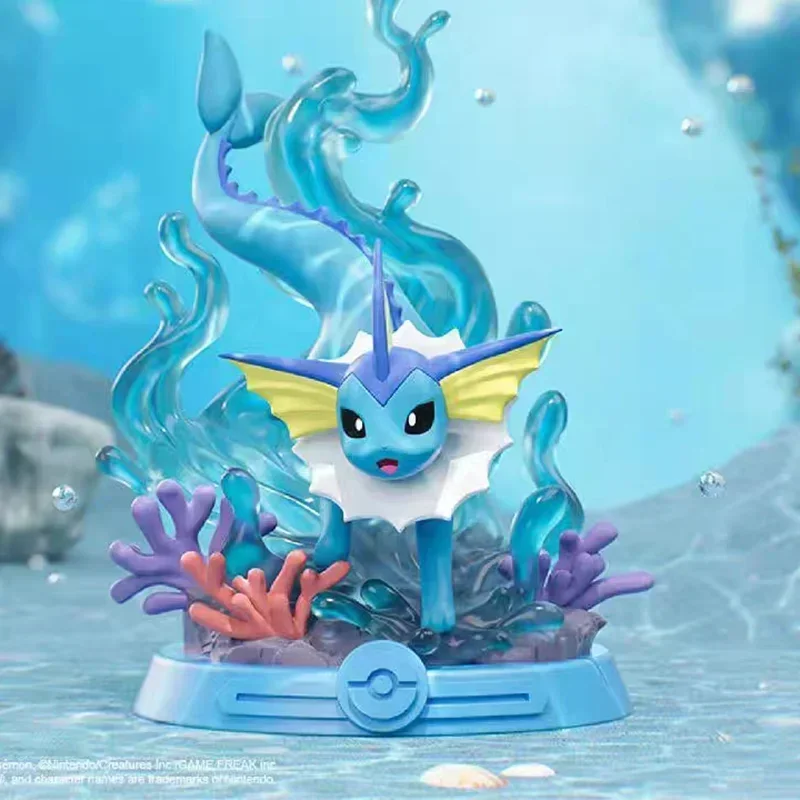 New Pokemon Action Figure Ibrahimov Blind Box Pikachu Gengar Sylveon Greninja Lucario Anime Model Toy Autentico Con Stand Card