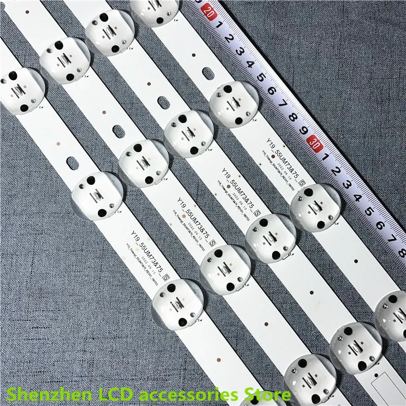 LED Strips(4) For LG 55UM7600PTA 55UM7660PLA 55UM7450PLA 55UM7400PLB 55UM7300AUE 55UM7650PSB 55UM7470PSA 55UM7520PSB 55UM7300PUA 5
