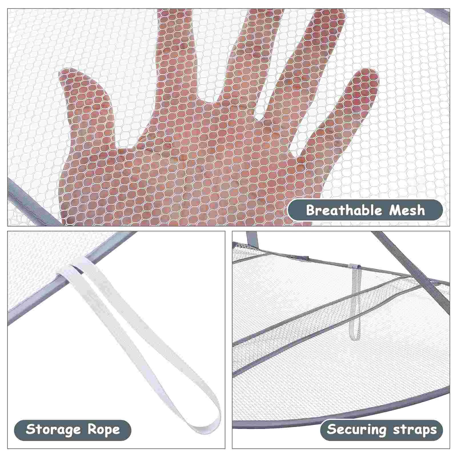 Foldable Clothes Drying Rack Net Laundry Air Flat Mesh Sweater Hanging Drying Net Vegetable Storage ganization Drying Nets 2