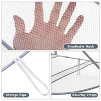 Foldable Clothes Drying Rack Net Laundry Air Flat Mesh Sweater Hanging Drying Net Vegetable Storage ganization Drying Nets 2