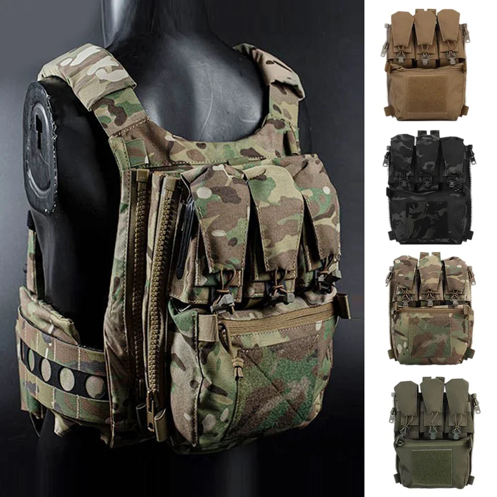 Tactical Backpack V5 PC Panel Banger Pouch Zip-on Multi-fit GP Pocket Retention Flap FCPC Plate Carrier Assault Hunting Vest