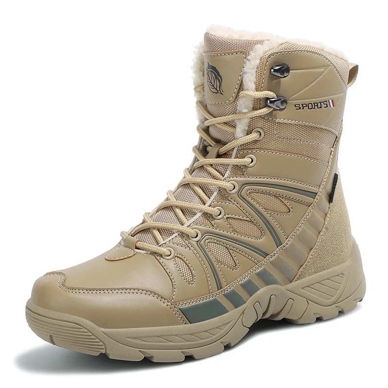 

High Quality Men's Winter Snow Boots Men's Outdoor Hiking Boots Male 2024