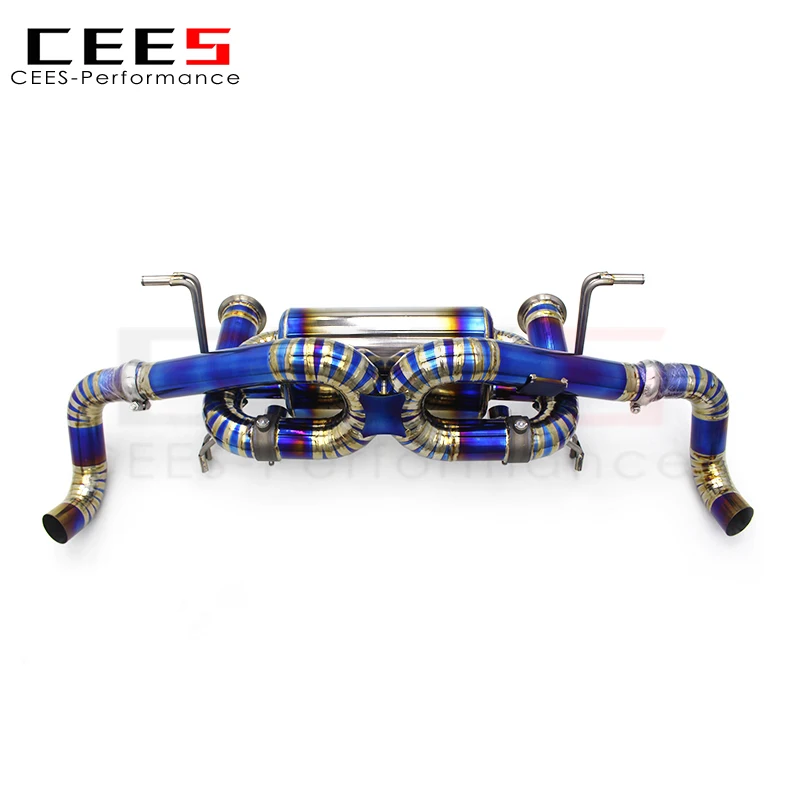 

CEES Exhaust System For AUDI R8 V8/V10 2010-2015 Titanium Downpipe Exhaust valve control Catback Exhaust