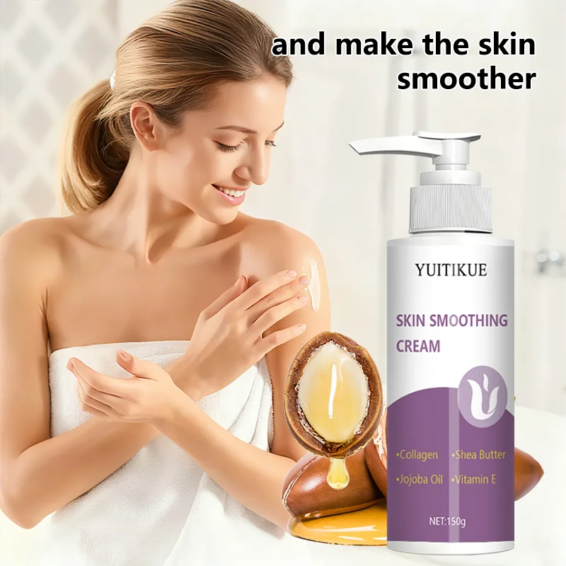 YUITIKUE Smooth Skin Cream with Collagen, Shea Butter, Jojoba Oil, and Vitamin E, deeply moisturizing, firming, and lifting