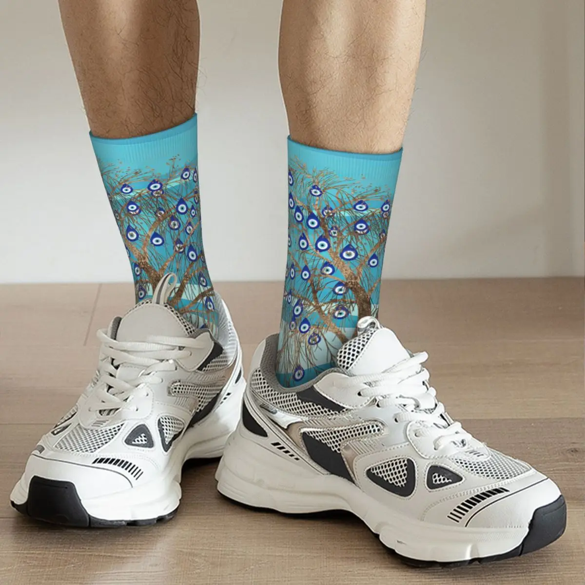 Nazar Charm Tree Adult Socks Unisex socks,men Socks women Socks