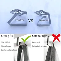 Premium Stainless Steel Tablecloth Clips Heavy Duty Rust-Proof for Weddings Parties Picnic Table Cover Clamps Decor 2