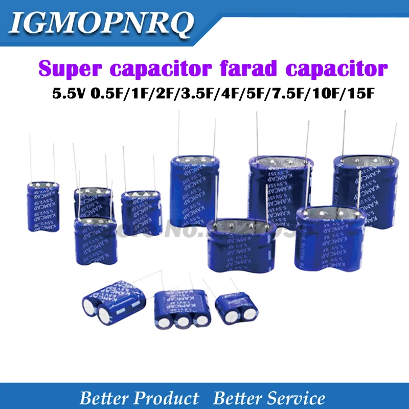 Super Capacitor Farad Capacitor Combination Type 1PCS 5.5V 0.5F-15F