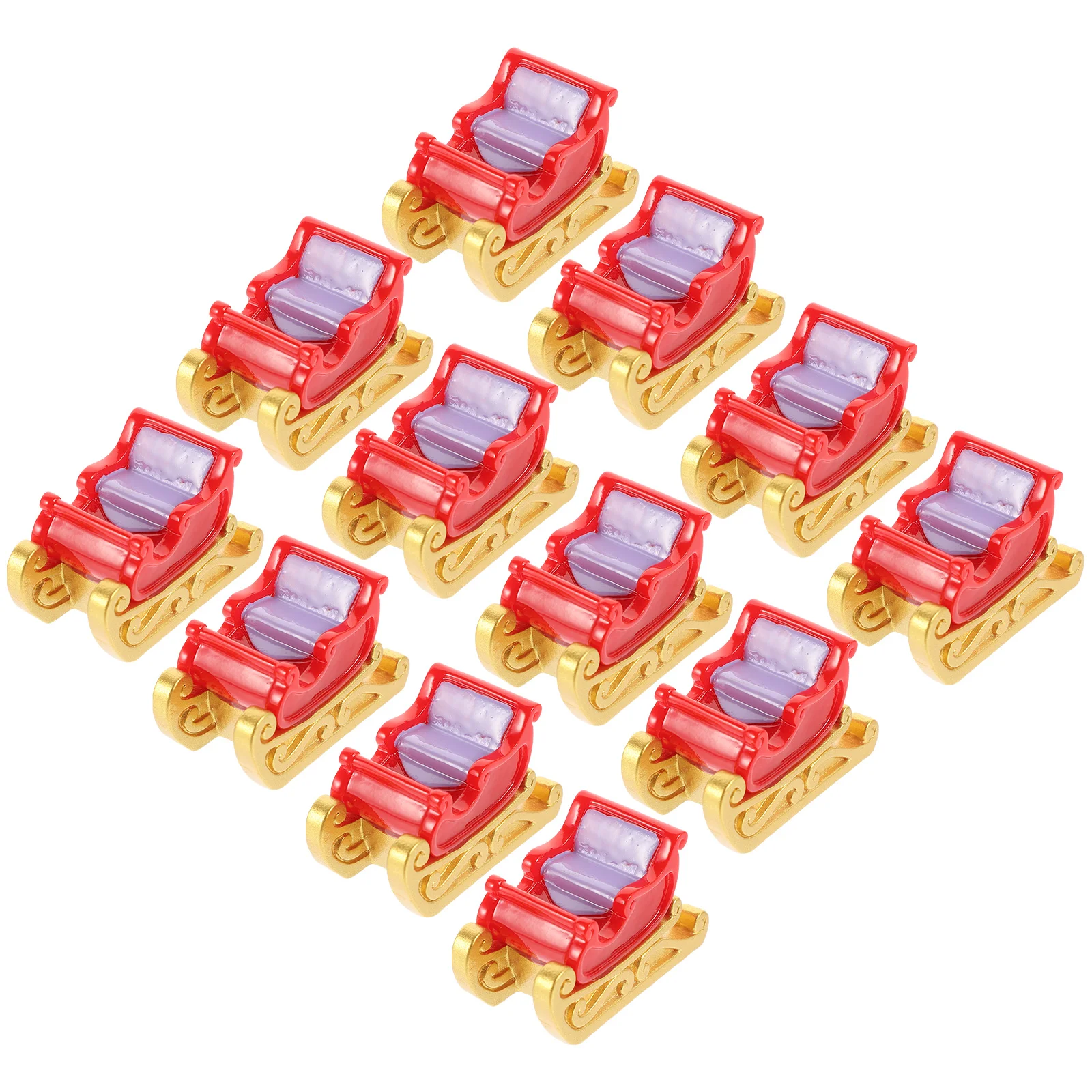 

Mini Miniature Sledge Carriage Sleigh Ornament Resin Crafting DIY Table Centerpiece Xmas Gift Pendant Christmas Decoration