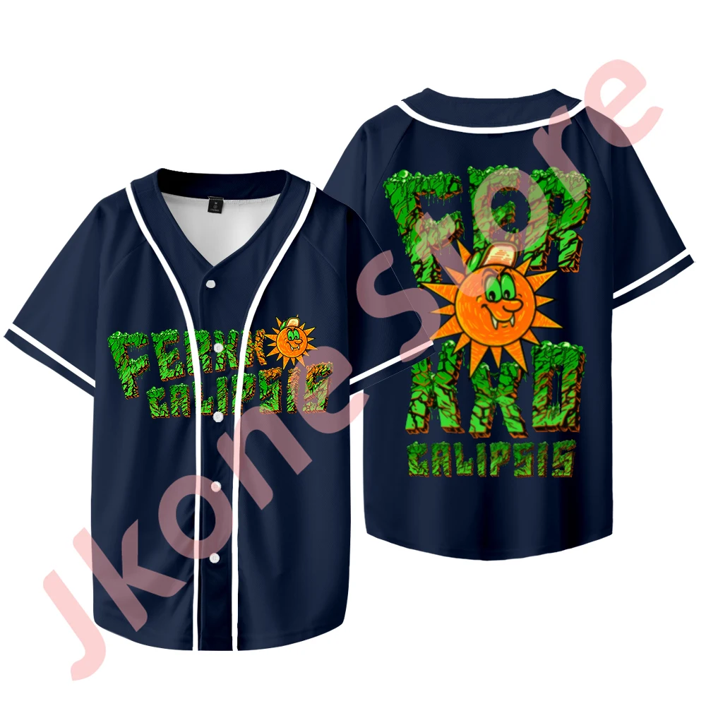 Feid Ferxxocalipsis Logo Merch Jersey Ferxxo Tour Baseball T-shirts Women Men Fashion Casual Short Sleeve Tee 2