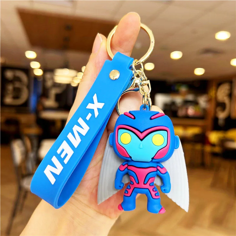 ミチェンキーホルダー X-Men keychain couple car bag charm Marvel surrounding 3D