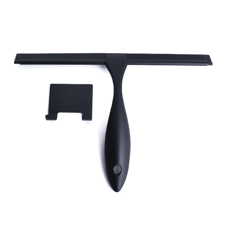 

Shower Squeegee Stainless Steel Matte Black Squeegee for Bathroom Car for Window
