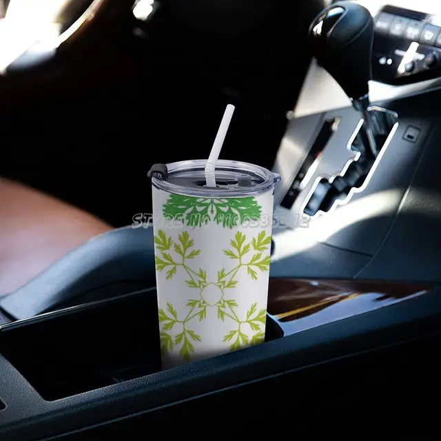 A Herb Garden Travel Coffee Bögre 20 Oz Autó Csésze Tea Kávé Bögrék Pecsétek Fedelet - Image 5