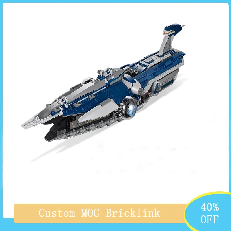 

Space series MOC-9515 The Malevolence Fighter MOC space battleship assembled building block model DIY children's birthday gift