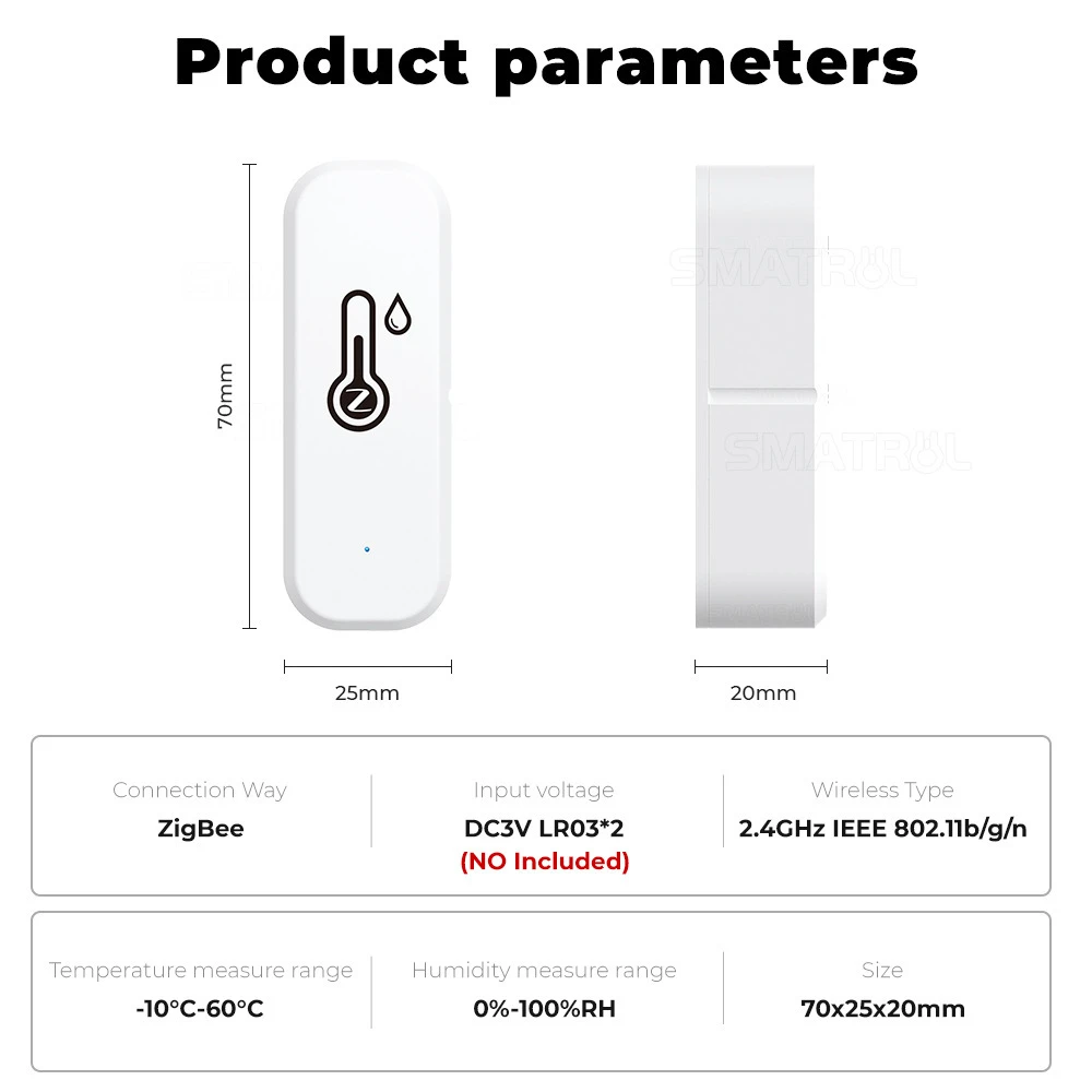 Рисунок 6 - Датчик влажности и температуры Tuya Wi-Fi/zigbee