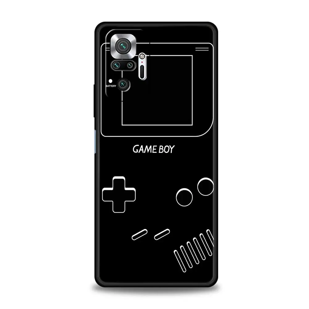 Retro Gaming Phone Case - Classic Game Design, Black Cover