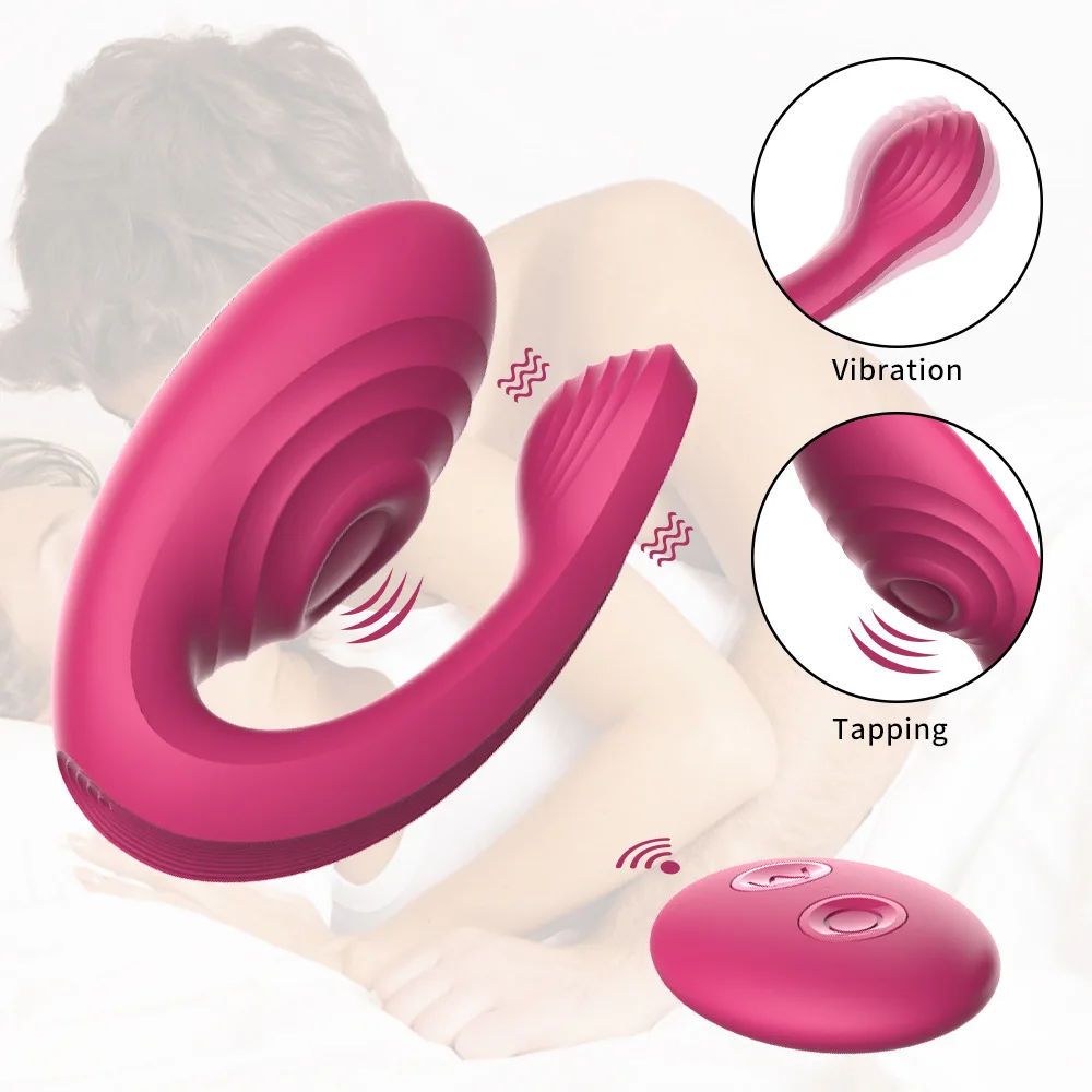 Mutandine a forma di U Vibratori per donne Punto G Clitoride Massaggiatore erotico a doppia vibrazione Giocattoli sessuali in silicone Cou_voghion.com