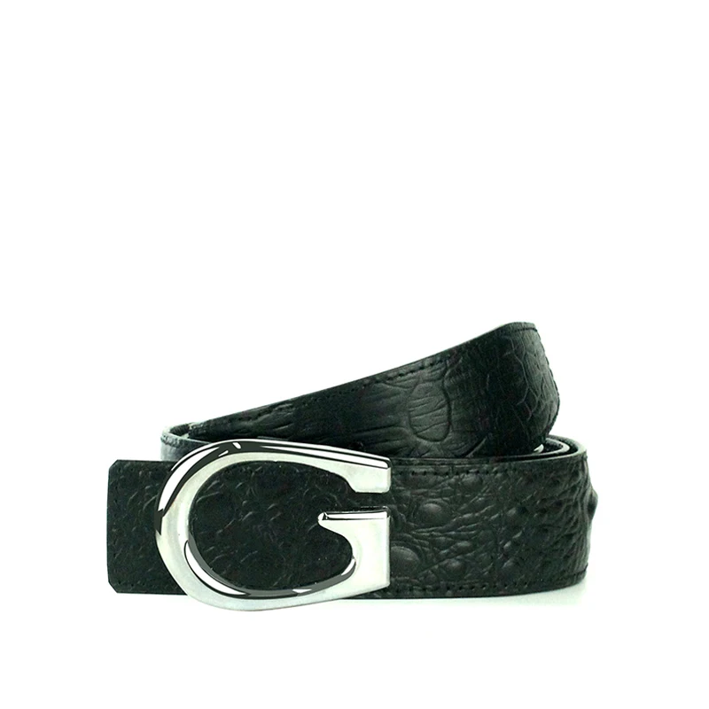 

GOSLOON-Men's Belt Metal Automatic Buckle Brand High Quality Luxury Men's Black Cowhide Belt (3 years warranty)