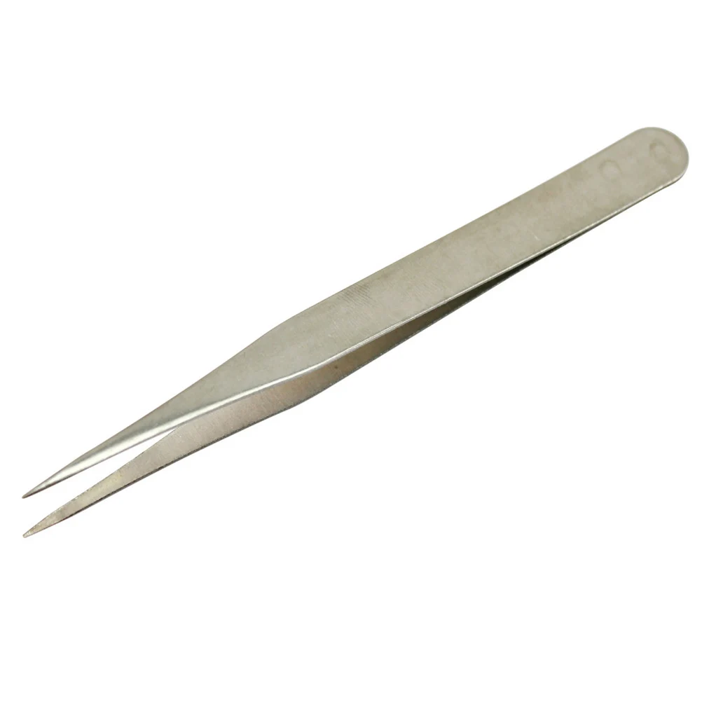Description Picture 5 of item3 pcs Industrial Tweezers Anti-static Curved Straight Tip Stainless Tweezer For Electronics Repair Sewing Machine Thread Take-up