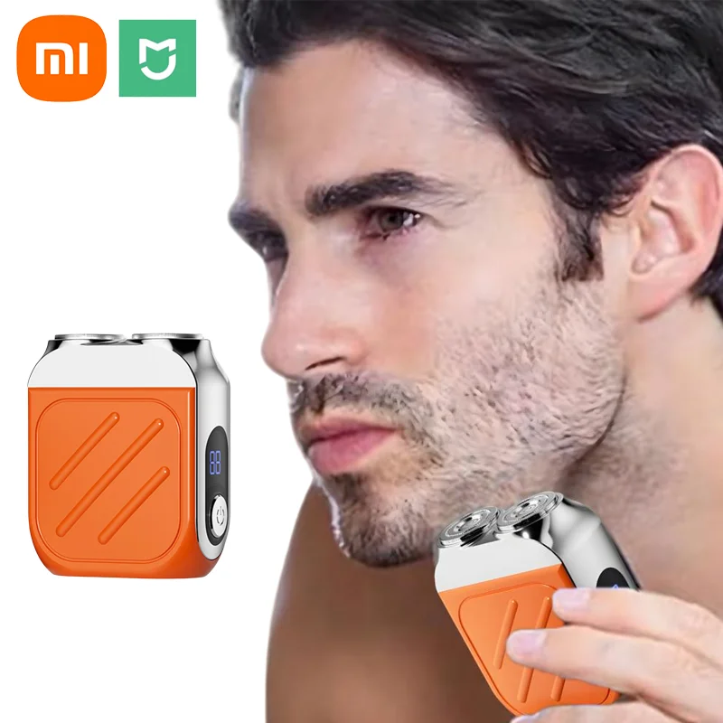 Xiaomi Electric Razor IPX7 Waterproof Mini Dual-head Magnetic Ultra-clean Shaving Portable Digital Display Electric Beard Knife 2