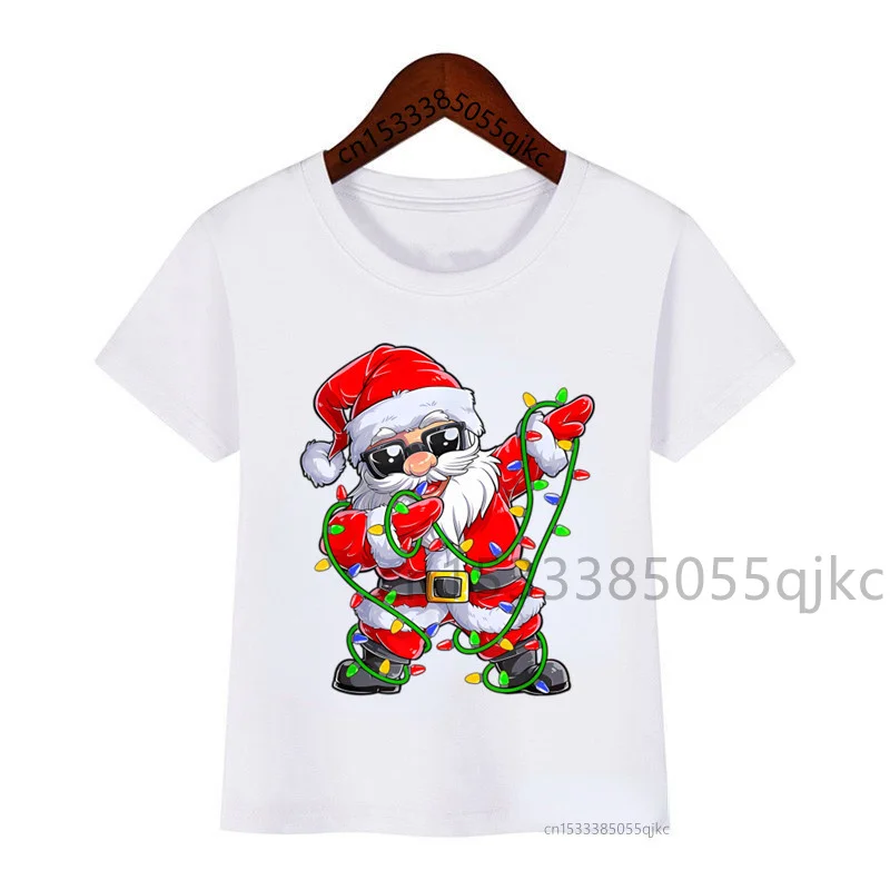 Navideños Camisetas De Papa Noel Camiseta De Papá Noel Con Luces
