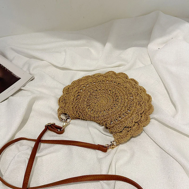 Fashion Woven Shoulder Bags Summer Women Cotton thread Weave Crossbody Beach Travel Handbag Female Bag Messenger Bags Bolsa sac