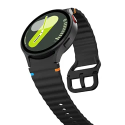 Premium Silicone Sports Wristband Replacement Strap for Galaxy Watch FE (Black)
